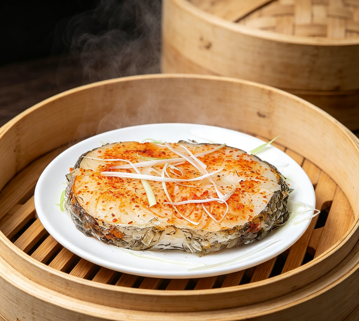 Steamed Cod Fillets with Chilli & Ginger