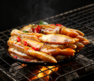 Tender Squid Strips in Mild Chilli Marinade