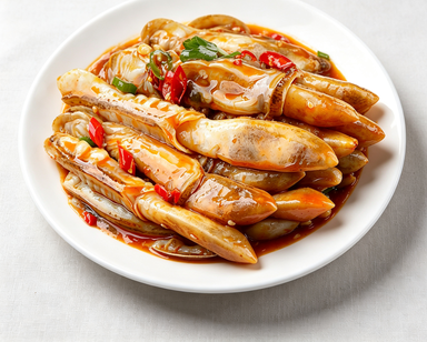 Tender Squid Strips in Mild Chilli Marinade