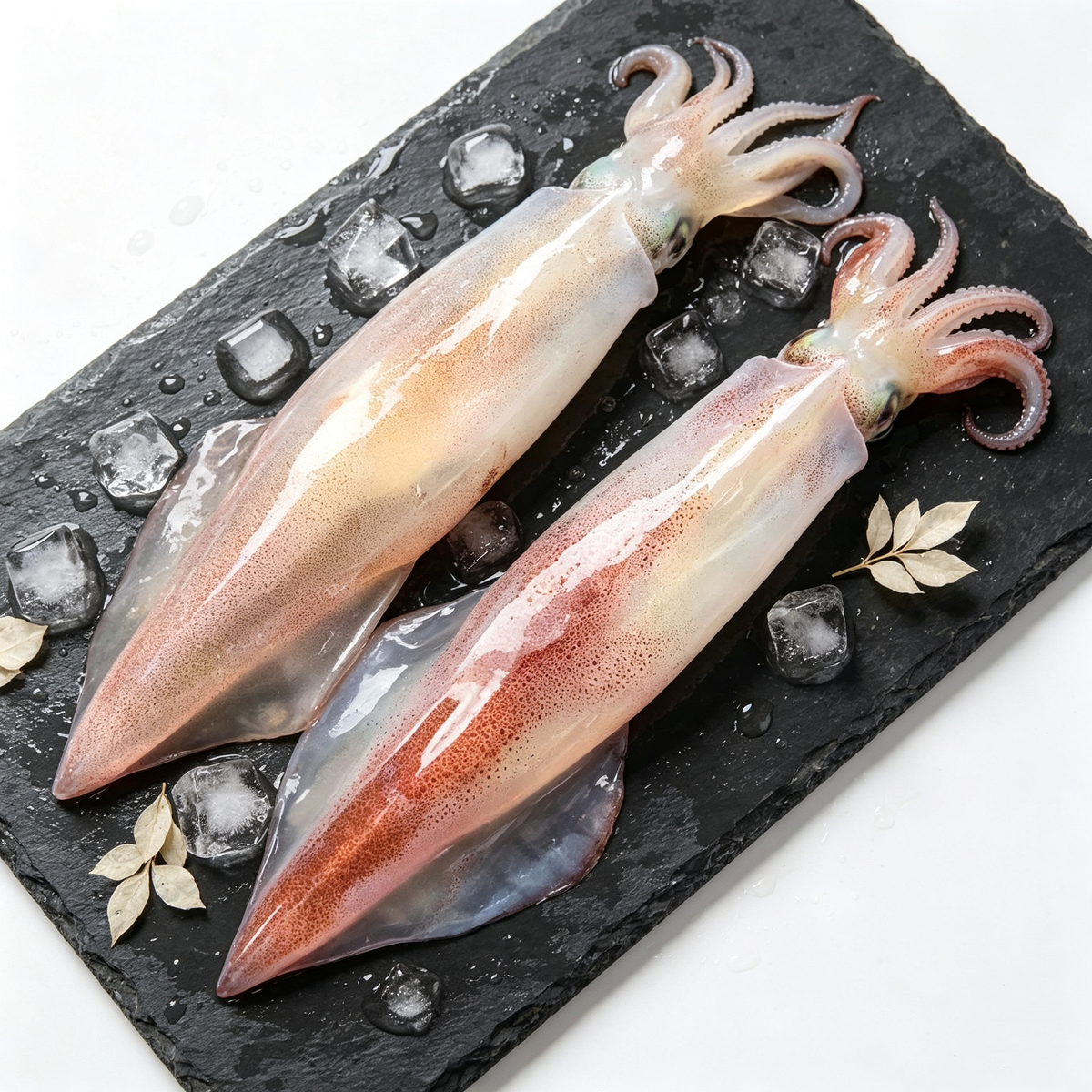 Frozen Whole Raw Squid - Clean, Tender & Ready to Cook