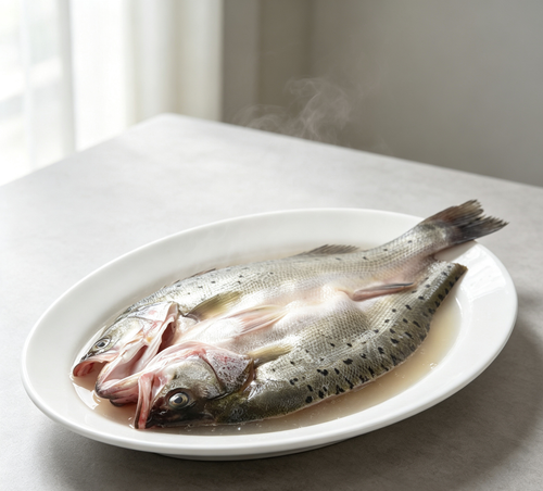 Whole Sea Bass - Freshly Steamed & Ready to Serve